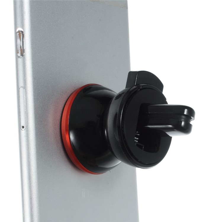 Magnetic Air Vent Car Mount Holder for iPhone 6/6 Plus Samsung Galaxy S6/S6 edge Etc - Red-8