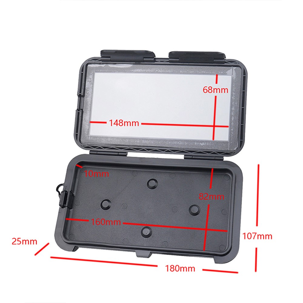 Bicycle Motorcycle Rearview Mirror Mount Phone Holder Waterproof Case for 4.7-6.8inch Cell Phone-10