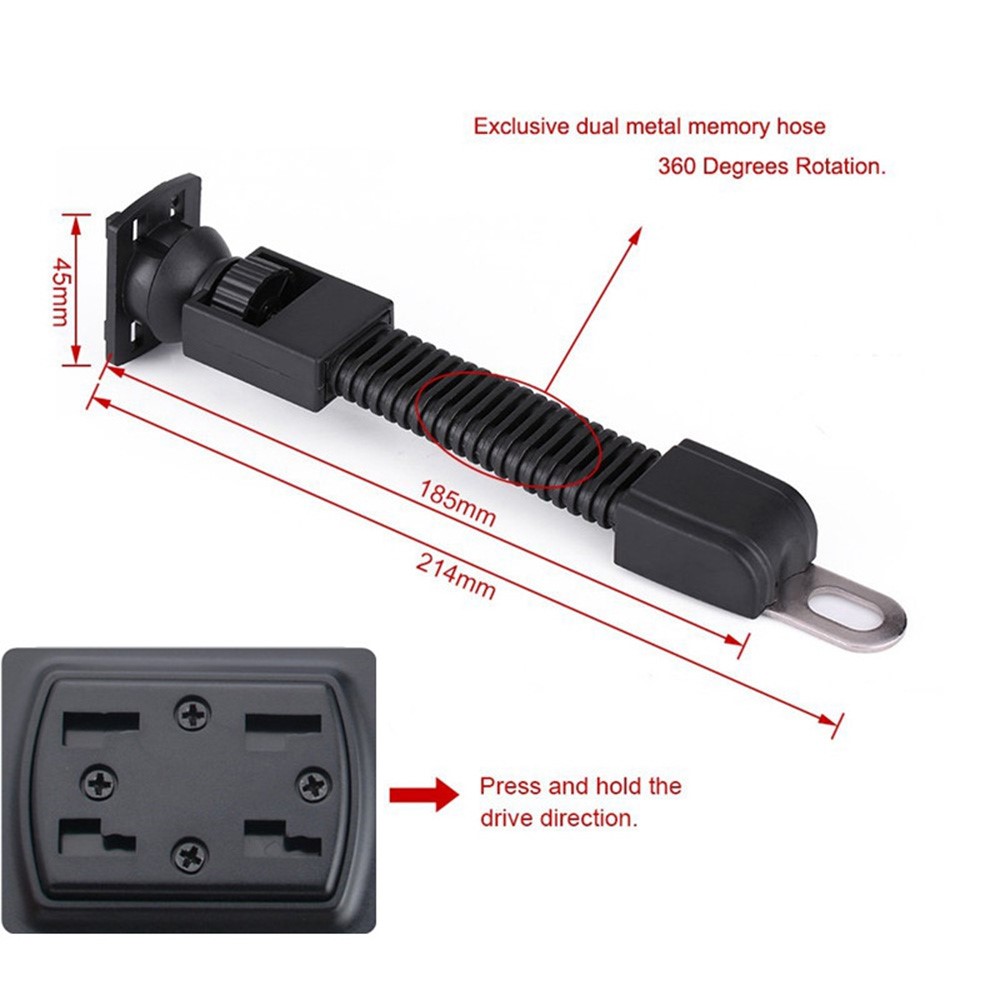 Bicycle Motorcycle Rearview Mirror Mount Phone Holder Waterproof Case for 4.7-6.8inch Cell Phone-11