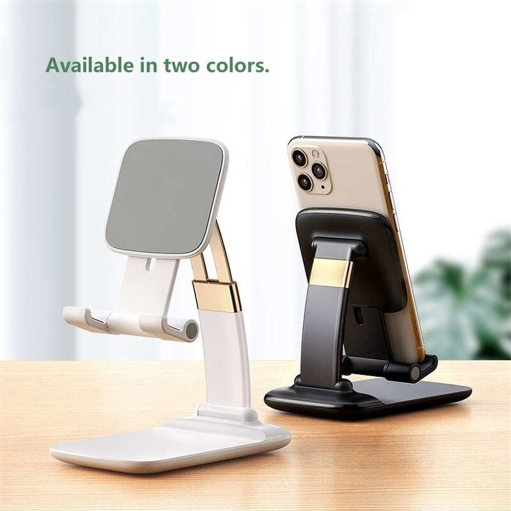 Foldable Desk Mobile Phone Holder Gravity Tablet Stand for Android iPhone iPad Air (2020) - Black-6