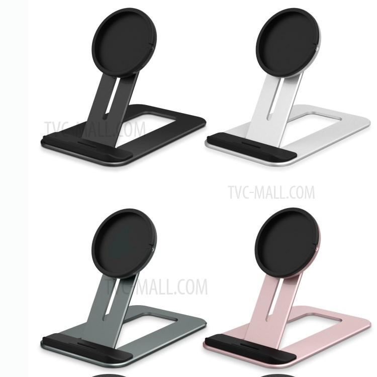 Compact Aluminum Alloy Mount Stand Bracket for Magsafe Wireless Charger - Silver-7