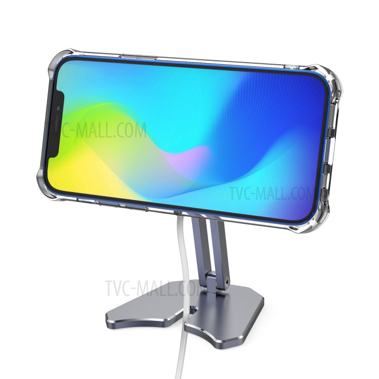R-JUST Wireless Charger Holder Desktop Mounts for iPhone 12 Magsafe Charger - Grey-10