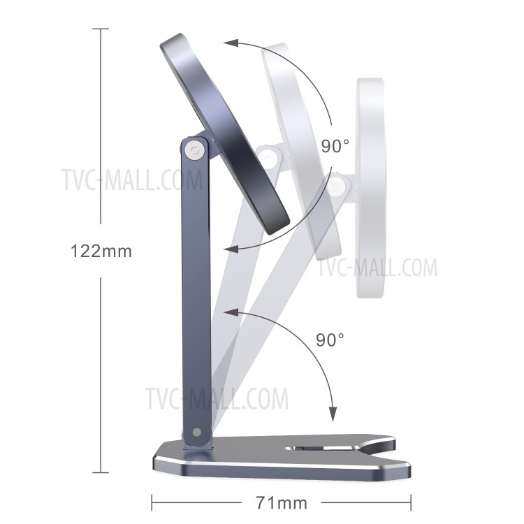 R-JUST Wireless Charger Holder Desktop Mounts for iPhone 12 Magsafe Charger - Grey-15