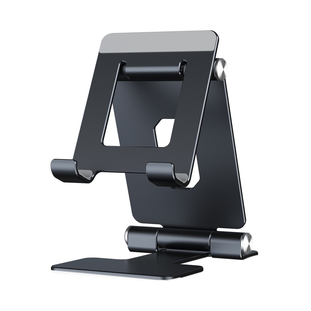 LK008 Aluminum Alloy Stand Mount for Mobile Phone Tablet within 10.5-inch - Black-2