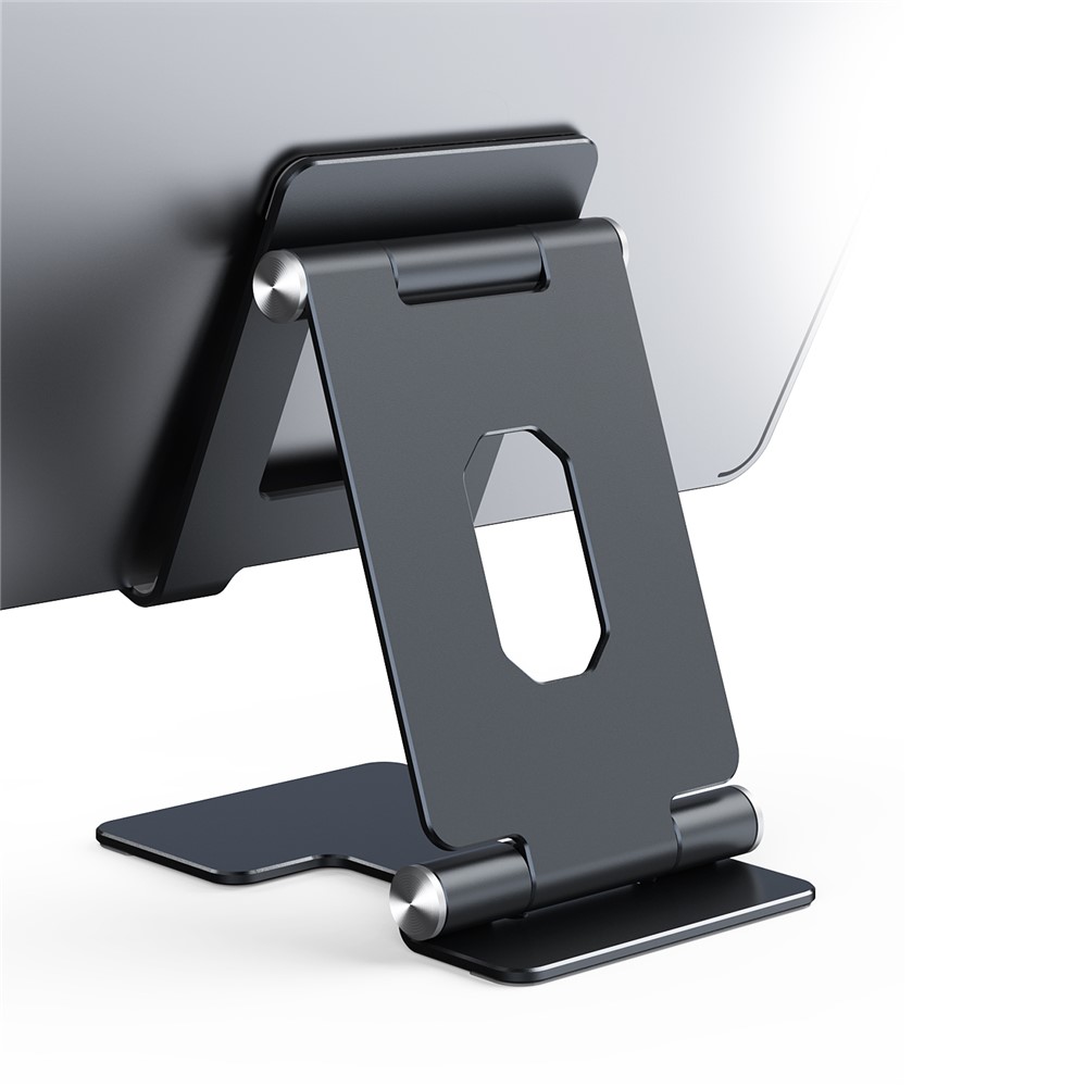 LK008 Aluminum Alloy Stand Mount for Mobile Phone Tablet within 10.5-inch - Black-3
