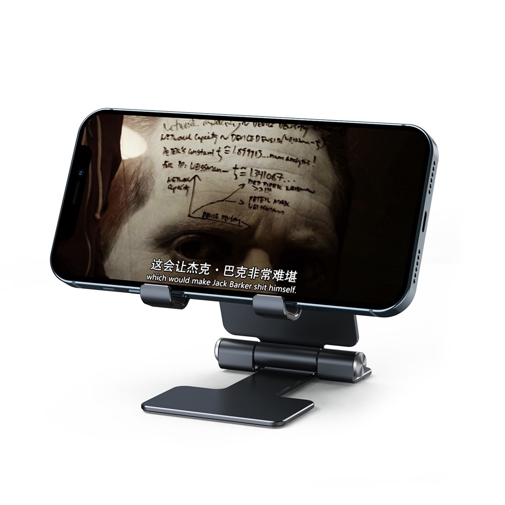 LK008 Aluminum Alloy Stand Mount for Mobile Phone Tablet within 10.5-inch - Black-7
