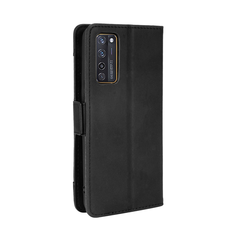 Leather Phone Wallet Design Stand Feature Protective Cover Case with Multiple Card Slots for ZTE Axon 20 5G/Axon 20 4G - Black-3
