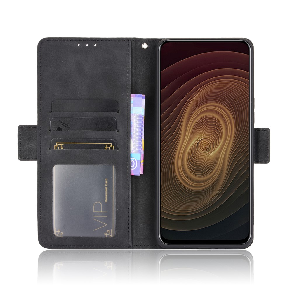 Leather Phone Wallet Design Stand Feature Protective Cover Case with Multiple Card Slots for ZTE Axon 20 5G/Axon 20 4G - Black-6