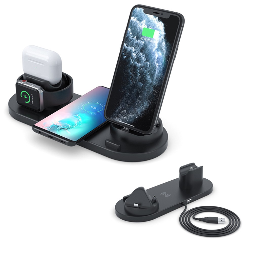 P980 3 in 1 Multi-Function Wireless Charging Mount Stand - Black-1