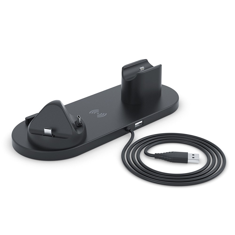 P980 3 in 1 Multi-Function Wireless Charging Mount Stand - Black-2