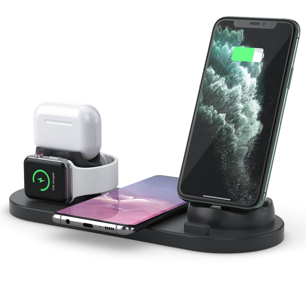 P980 3 in 1 Multi-Function Wireless Charging Mount Stand - Black-5