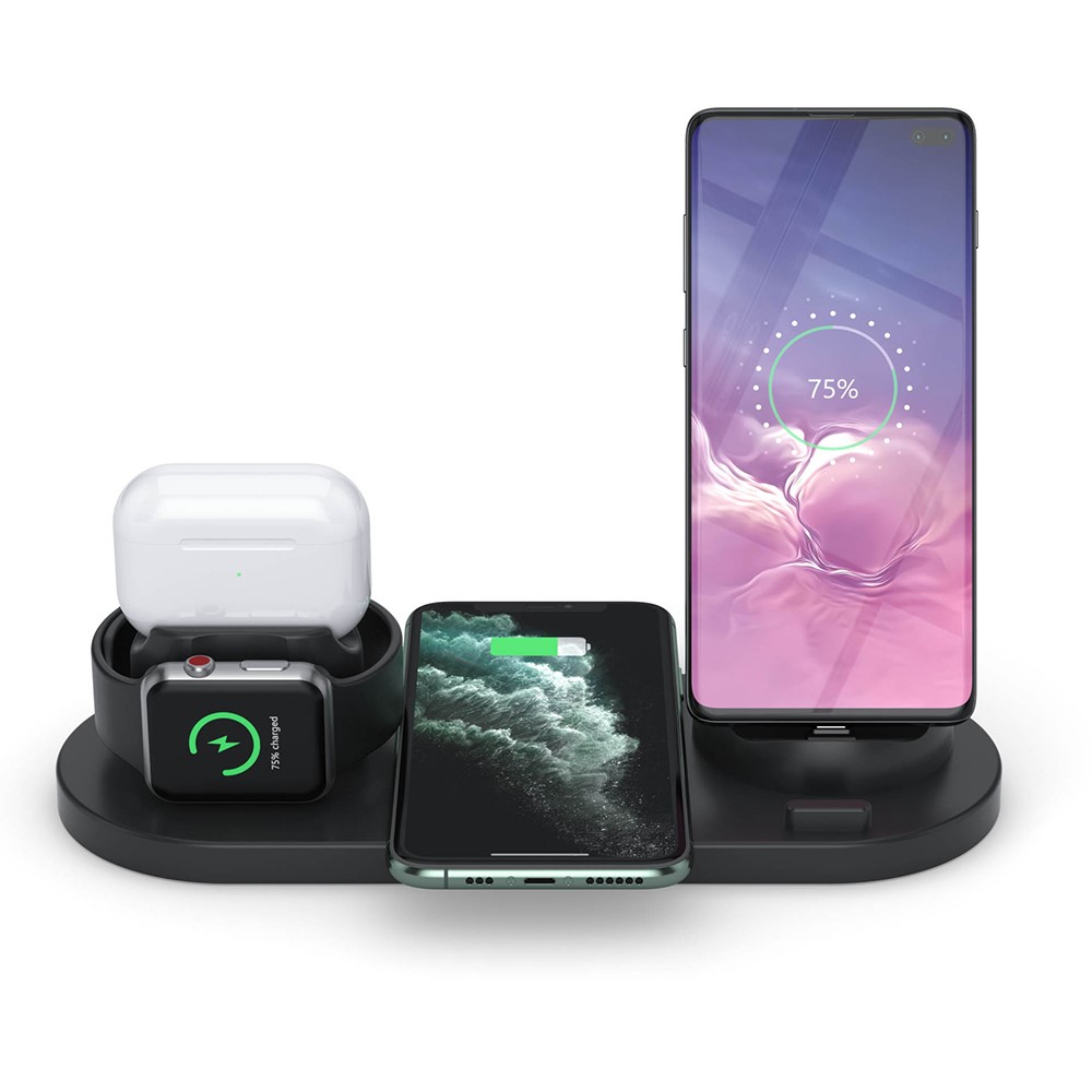 P980 3 in 1 Multi-Function Wireless Charging Mount Stand - Black-7