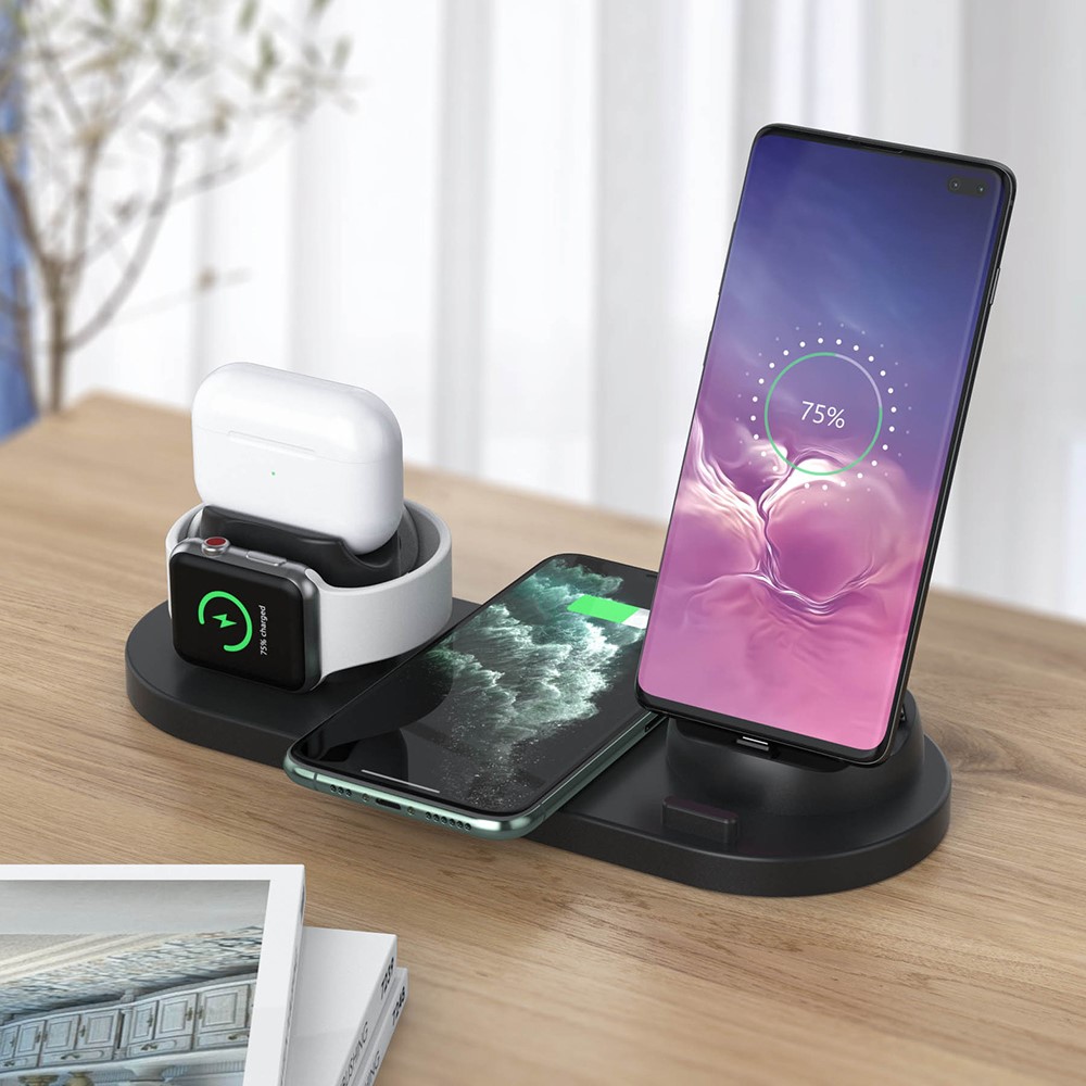 P980 3 in 1 Multi-Function Wireless Charging Mount Stand - Black-8