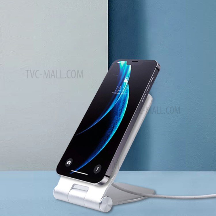 P15 Wireless Charger Holder Folding Desktop Mount for iPhone 12 Magsafe Charger, Rectangular-11