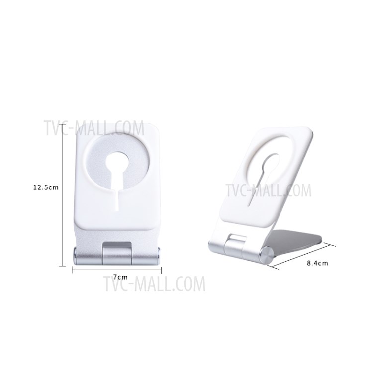 P15 Wireless Charger Holder Folding Desktop Mount for iPhone 12 Magsafe Charger, Rectangular-13