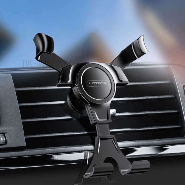 LETANG LT-CJ-08 Universal 360° Rotary Gravity Linkage Triangle Car Air Outlet Phone Holder Bracket-1