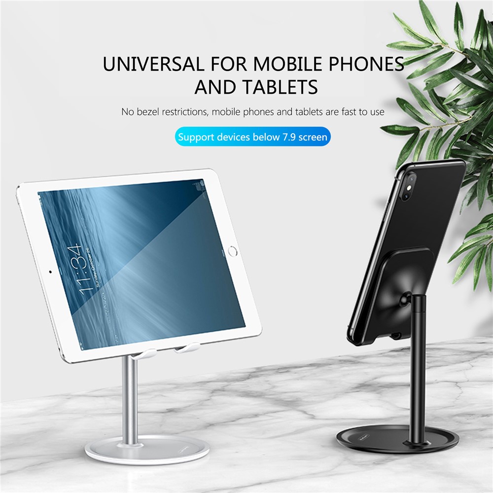 LETANG LT-ZJ-06 Aluminum Alloy Universal Adjustable Angle Desktop Mobile Phone Tablet Holder Stand - Silver-2