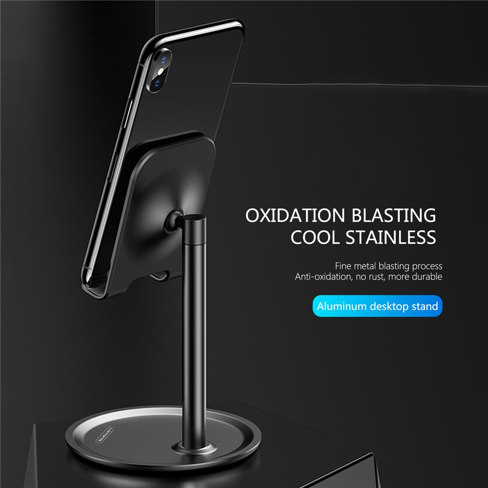 LETANG LT-ZJ-06 Aluminum Alloy Universal Adjustable Angle Desktop Mobile Phone Tablet Holder Stand - Silver-6