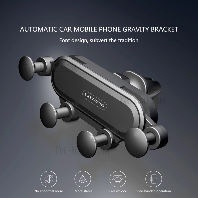 LETANG LT-CJ-09 Universal Rotary Gravity Linkage Car Air Outlet Phone Holder Bracket-2