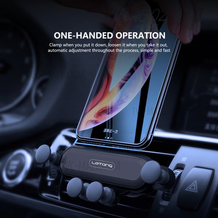 LETANG LT-CJ-09 Universal Rotary Gravity Linkage Car Air Outlet Phone Holder Bracket-4