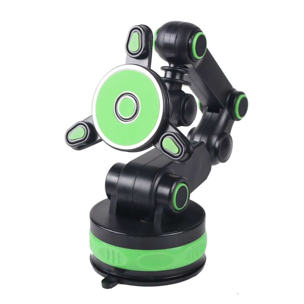 Adjustable Car GPS Windshield Dashboard Magnetic Sucker Mobile Phone Mount Holder Bracket for 4-6 inch Phone - Green-1