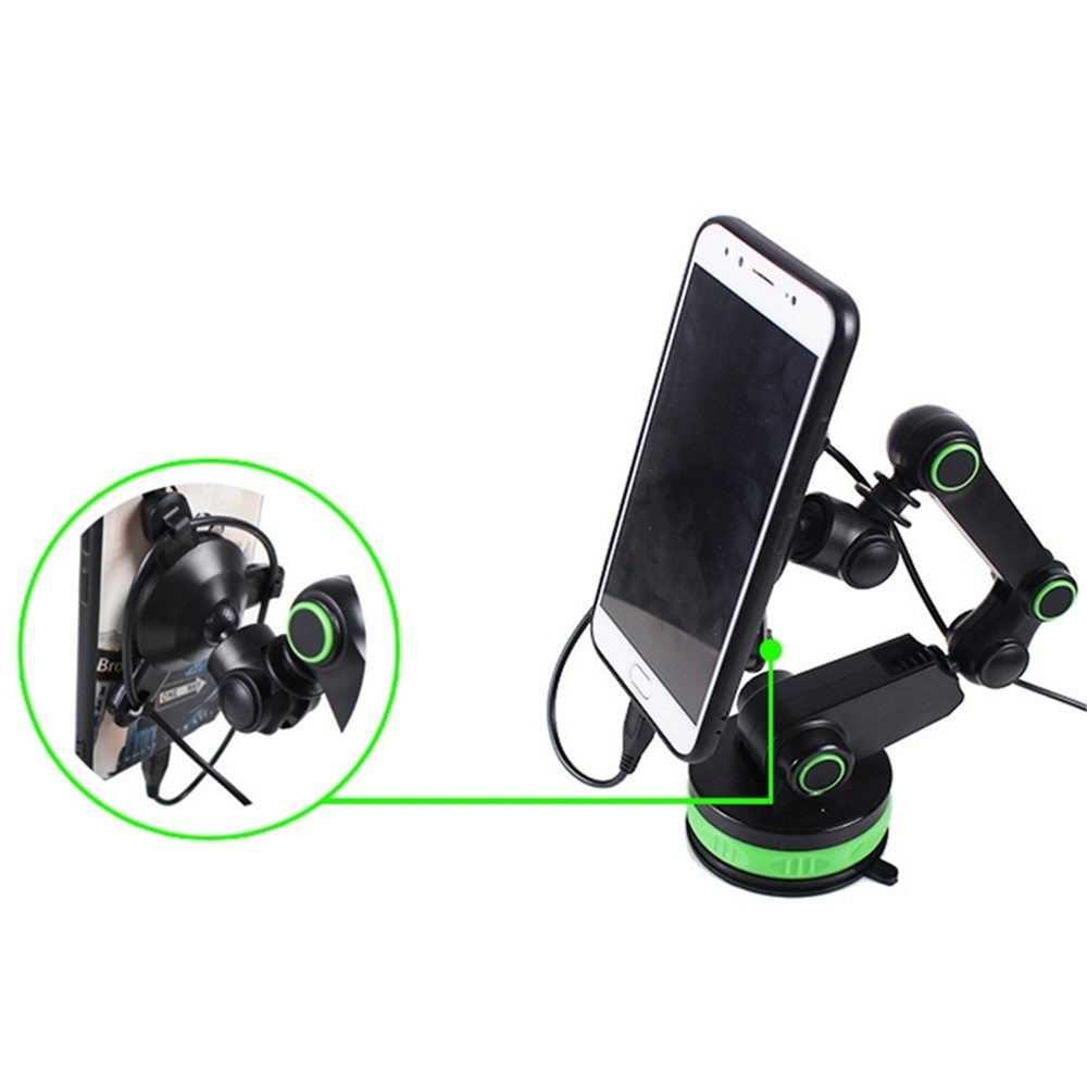 Adjustable Car GPS Windshield Dashboard Magnetic Sucker Mobile Phone Mount Holder Bracket for 4-6 inch Phone - Green-2