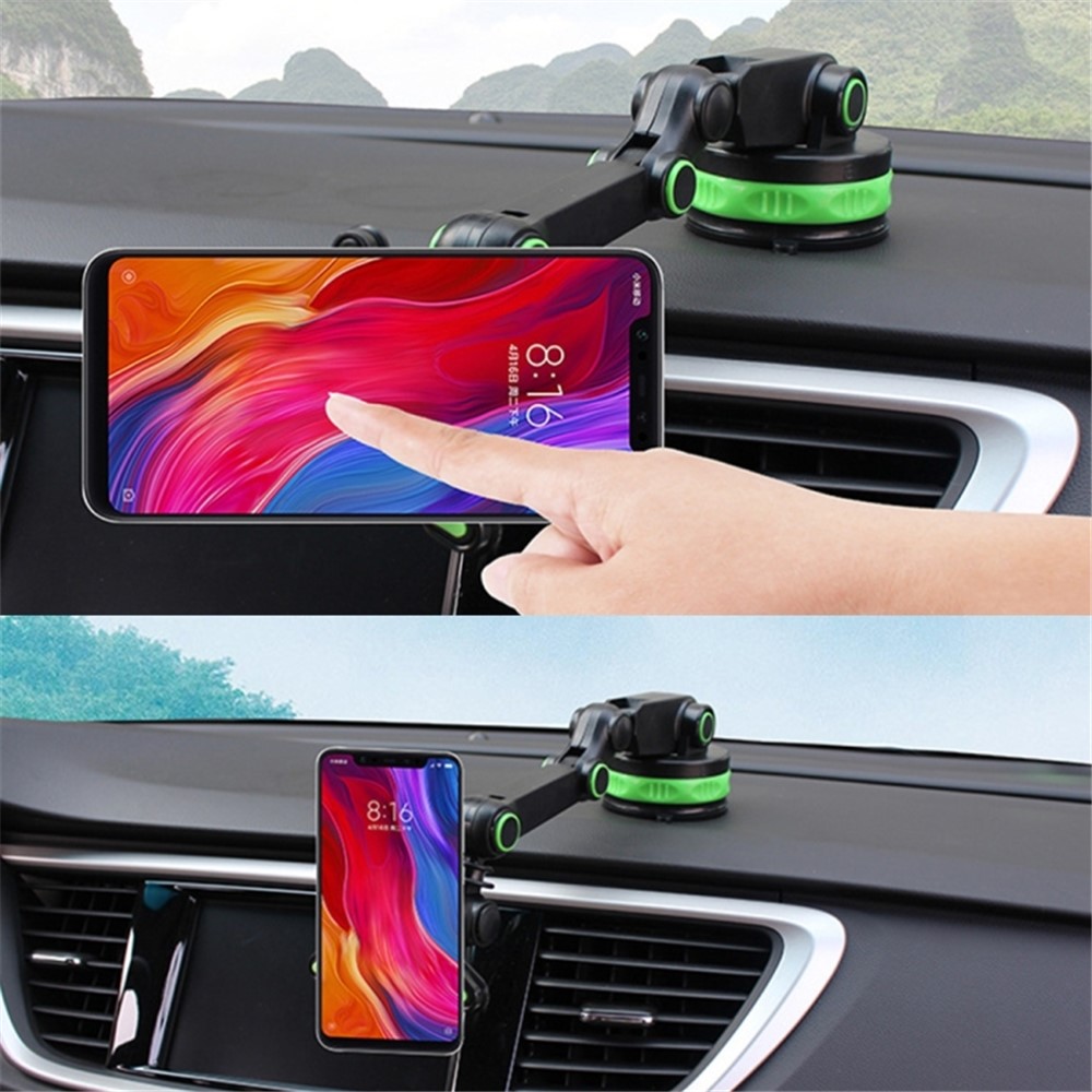 Adjustable Car GPS Windshield Dashboard Magnetic Sucker Mobile Phone Mount Holder Bracket for 4-6 inch Phone - Green-5