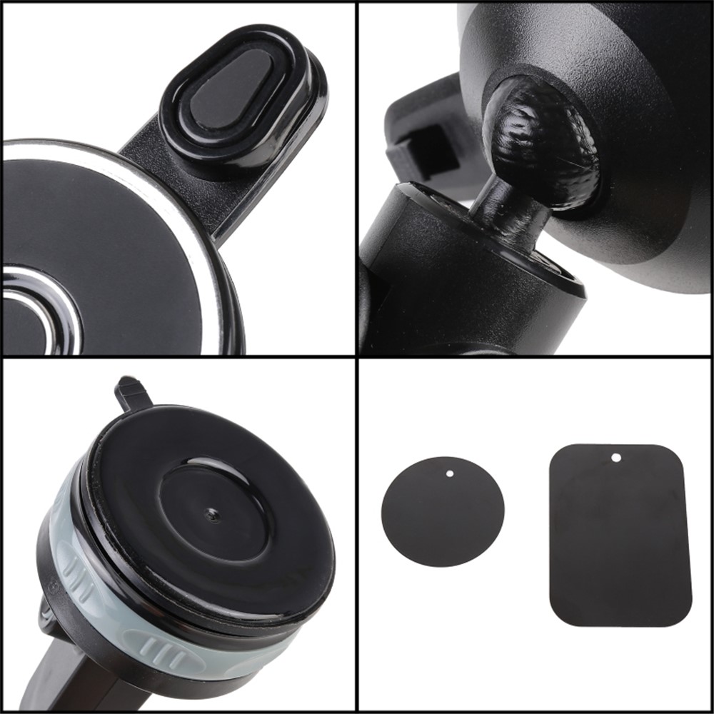 Adjustable Car GPS Windshield Dashboard Magnetic Sucker Mobile Phone Mount Holder Bracket for 4-6 inch Phone - Green-8