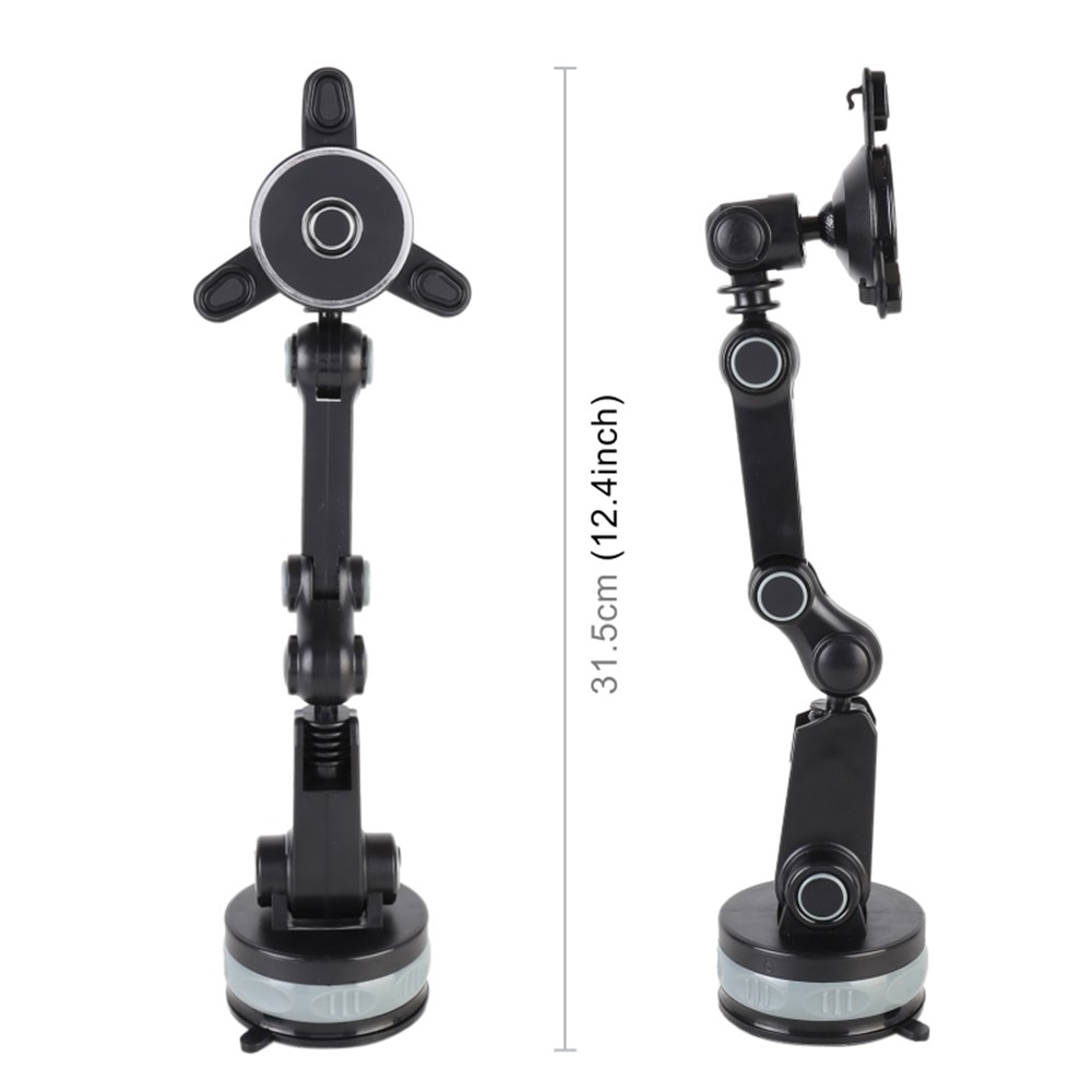 Adjustable Car GPS Windshield Dashboard Magnetic Sucker Mobile Phone Mount Holder Bracket for 4-6 inch Phone - Green-9
