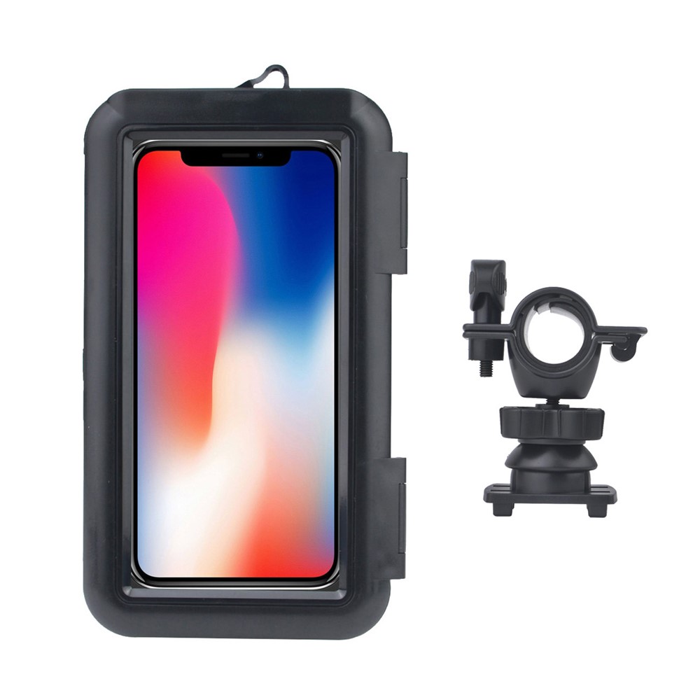 Cycling Bicycle Handlebar Mount 6.8-inch Phone Holder Waterproof Case Bag Support Stand-2