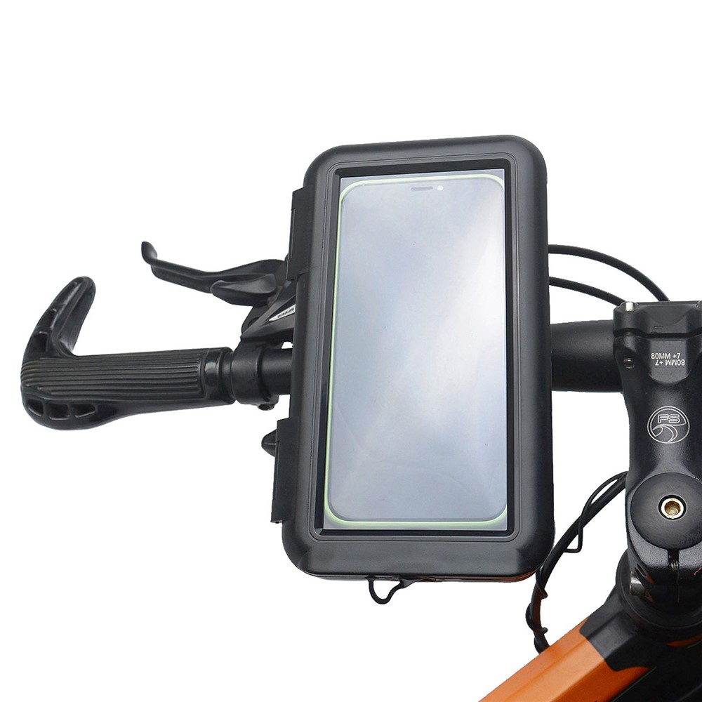 Cycling Bicycle Handlebar Mount 6.8-inch Phone Holder Waterproof Case Bag Support Stand-6
