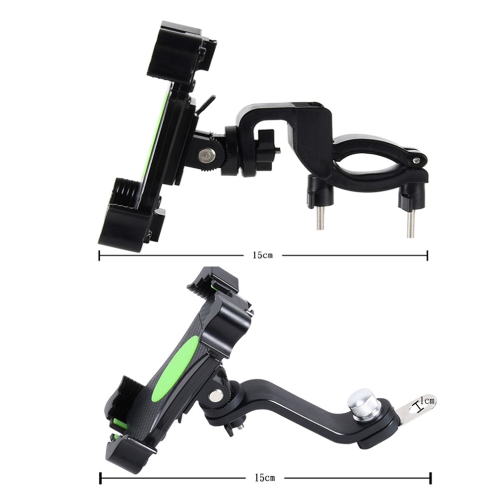 ZP-DC2020 Bicycle Handlebar Mobile Phone Holder Rotation Mount Stand Bracket for iPhone Huawei - Green-14