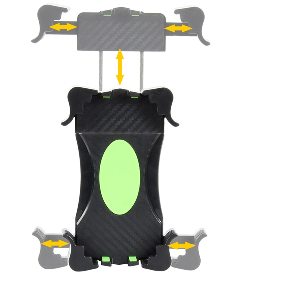 ZP-DC2020 Bicycle Handlebar Mobile Phone Holder Rotation Mount Stand Bracket for iPhone Huawei - Green-5