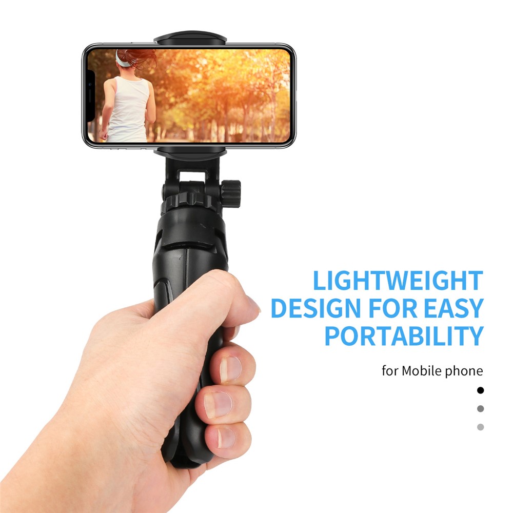 1/4 inch Mini Desktop Tripod Phone Holder Stand with Clip for DJI OSMO Mobile 2 Feiyu Vimbal 2 Action Camera-7