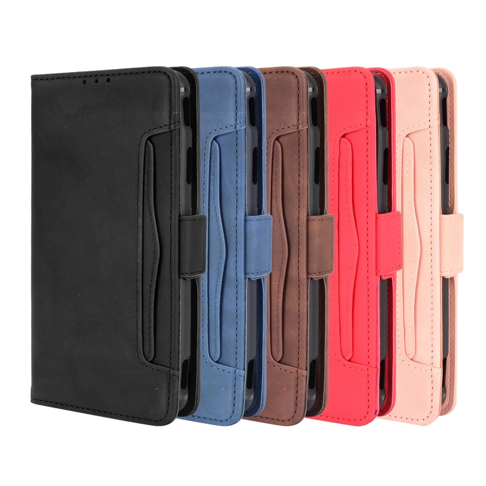 Leather Wallet Protective Case with Multiple Card Slots for ZTE nubia Red Magic 6 Pro / ZTE nubia Red Magic 6 - Black-10
