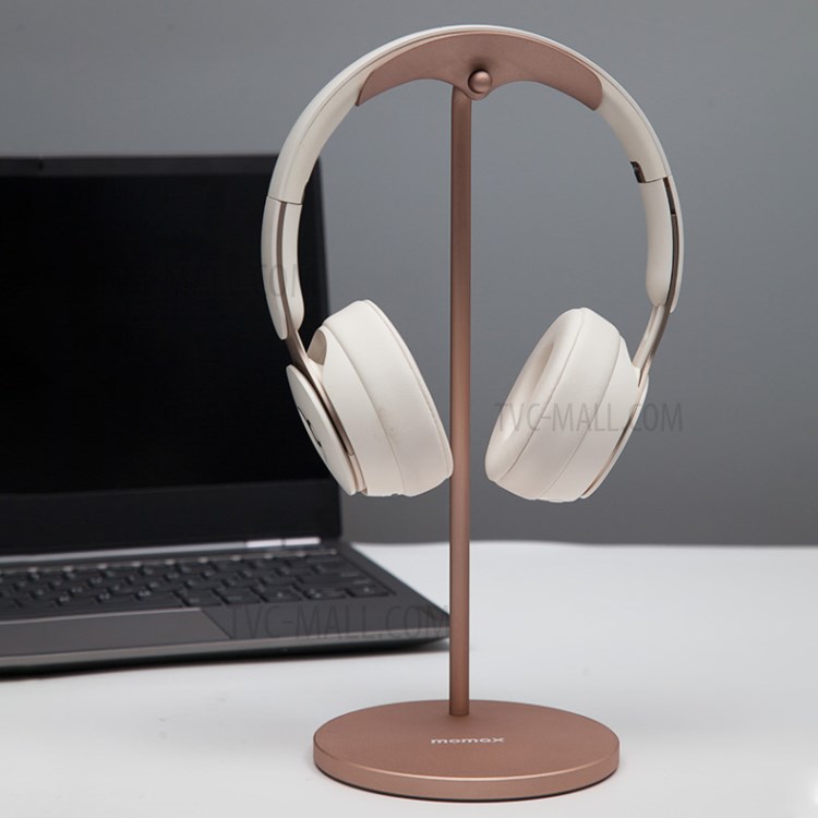 MOMAX HS1 Arch Headphone Hanger Earphones Stand Holder Desktop Mount Rack for AirPods Max Headset - Rose Gold-6