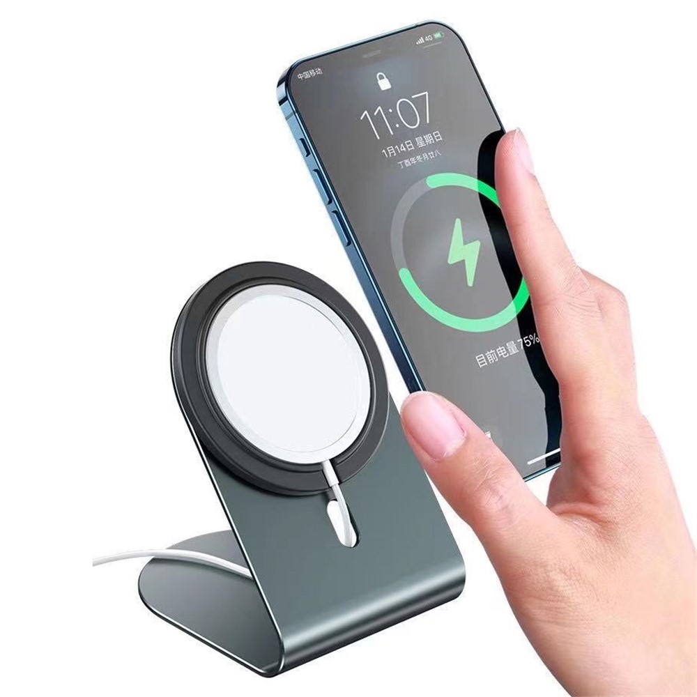 Suspended Charger Bracket Phone Holder for iPhone 12 Wireless Mount Desktop Charging Stand-3