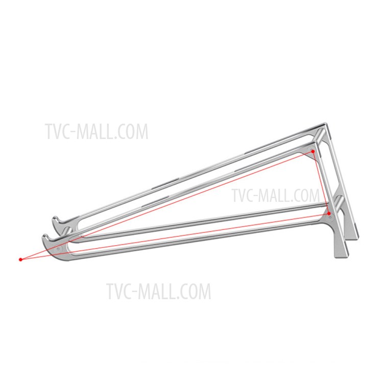 SSKY P5 Aluminum Alloy Laptop Stand Non-slip Desktop Laptop Cooling Holder Notebook Bracket - Grey-5