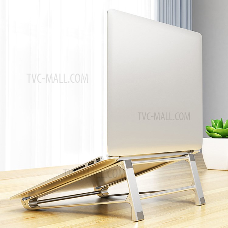 SSKY P5 Aluminum Alloy Laptop Stand Non-slip Desktop Laptop Cooling Holder Notebook Bracket - Grey-8