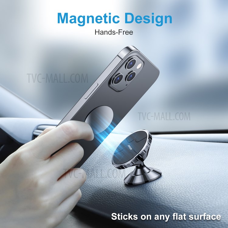 JOYROOM JR-ZS260 Magnetic Car Phone Holder Magnet Mount Stand GPS Support for iPhone Xiaomi - Black-2
