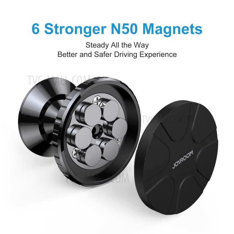JOYROOM JR-ZS260 Magnetic Car Phone Holder Magnet Mount Stand GPS Support for iPhone Xiaomi - Black-3