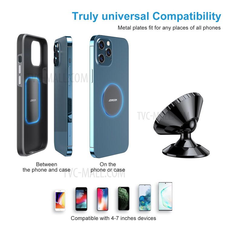 JOYROOM JR-ZS260 Magnetic Car Phone Holder Magnet Mount Stand GPS Support for iPhone Xiaomi - Black-8