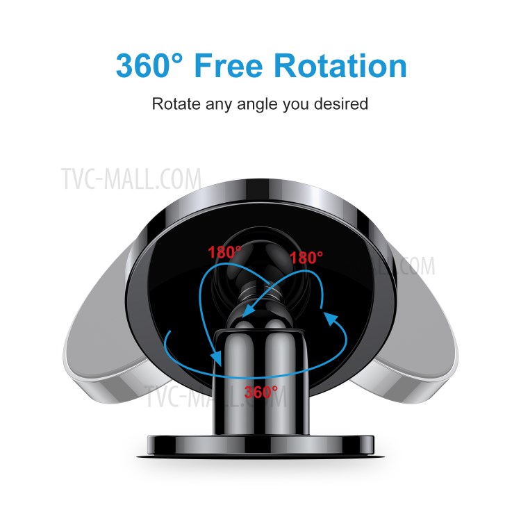 JOYROOM JR-ZS261 360 Degree Rotary Magnetic Car Phone Holder GPS Stand Air Vent Magnet Mount for iPhone - Black-5