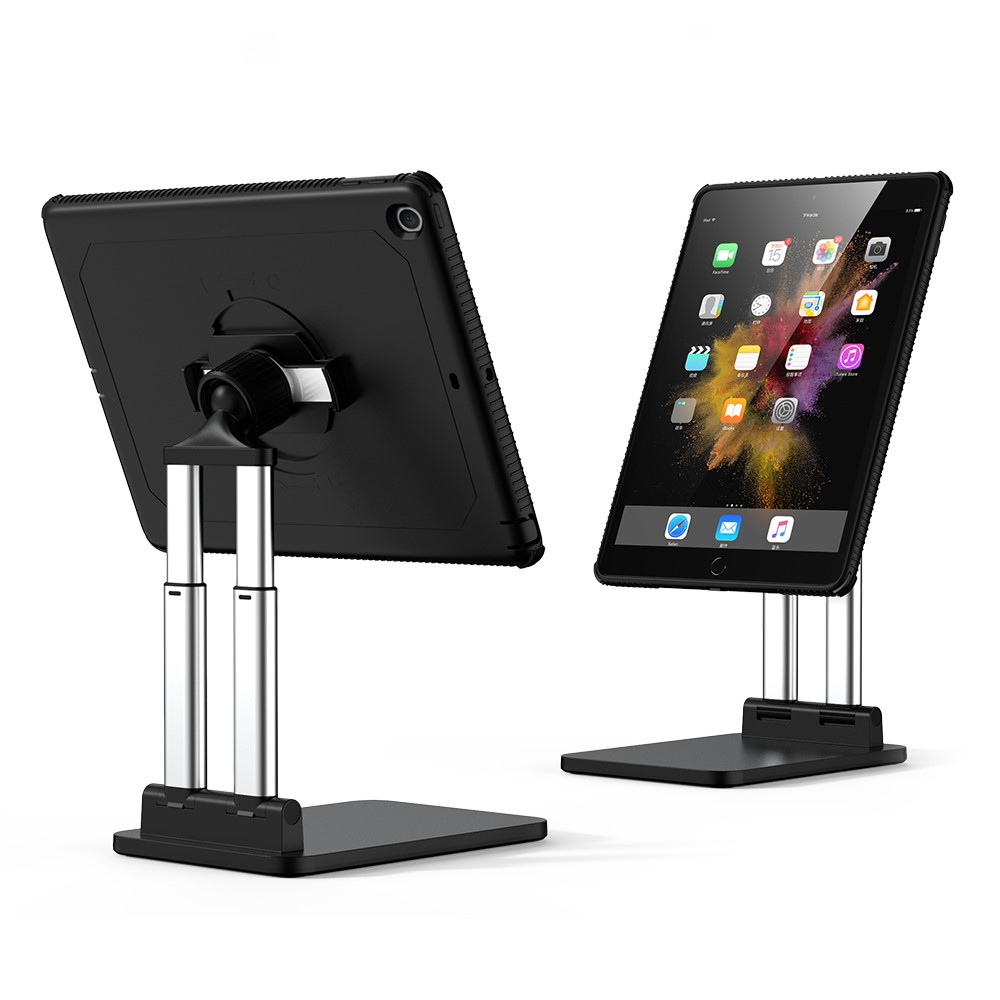 CCK1 Separable Double Pipe Bracket iPad Protective Case with Telescopic Height for 10.2inch Tablet-1