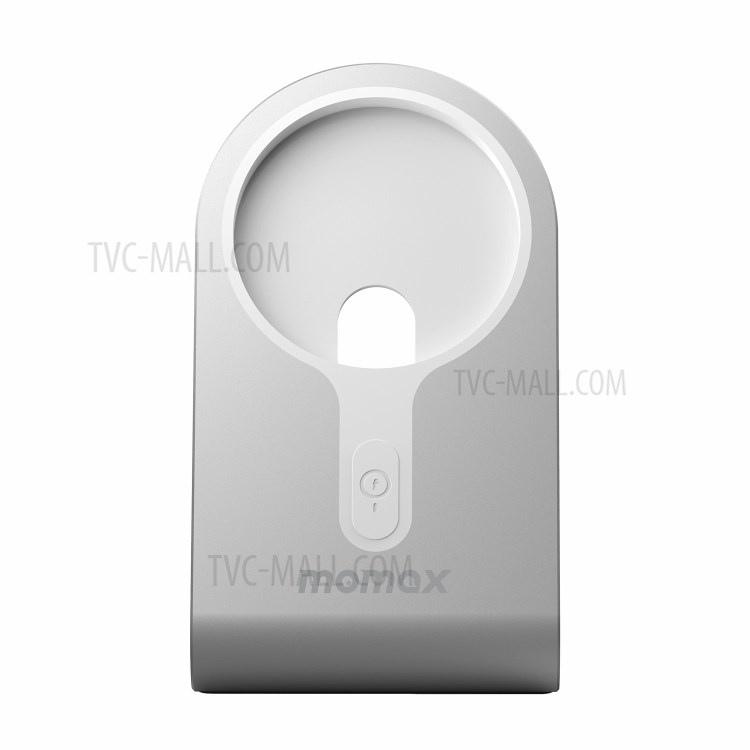 Momax Q. Porte-chargeur Sans Fil MAG Dock Stand De Bureau De Bureau En Métal Pour IPhone 12 Magsafe - Argent-8