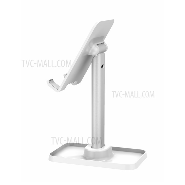 Q1 Fixed Height Desktop Phone Mount Stand Holder Support Tablet Desk Bracket for iPhone 12 Huawei - White-10