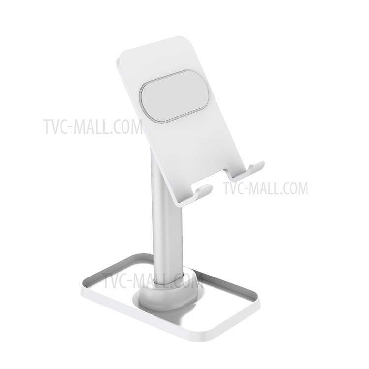 Q1 Fixed Height Desktop Phone Mount Stand Holder Support Tablet Desk Bracket for iPhone 12 Huawei - White-11