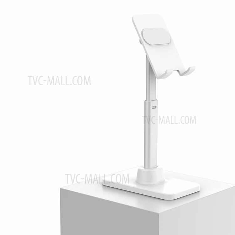 Q3 Adjustable Desktop Cell Phone Holder for iPhone iPad Samsung Tablet Desk Mount Phone Stand Support - White-4