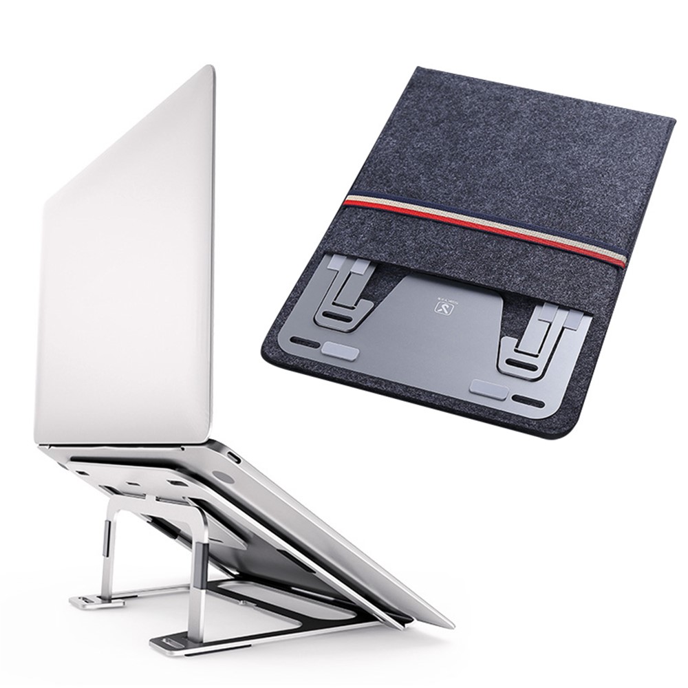 Wholesale Boneruy Br035 P3 Aluminum Alloy Adjustable Laptop Stand Folding Notebook Bracket Lifting Cooling Holder Dark Grey From China Tvc Mall Com