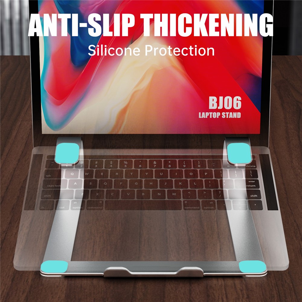 R-JUST BJ06 Aluminum Alloy Laptop Stand Holder Notebook Support Non-slip Cooling Bracket-4